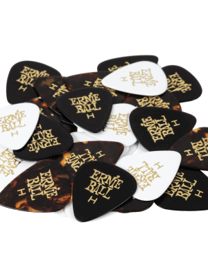 Cellulose Guitar Picks - Thin Assorted Colors - 12 Pack