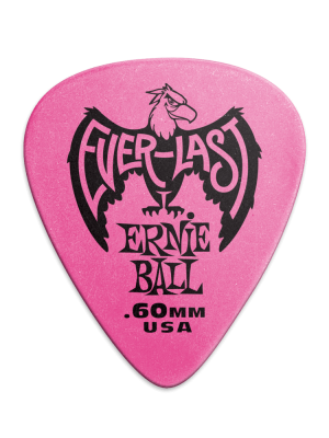 Everlast Picks - 0.60mm Pink - 12 Pack