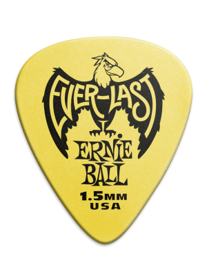 Everlast Picks - 1.5mm Yellow - 12 Pack