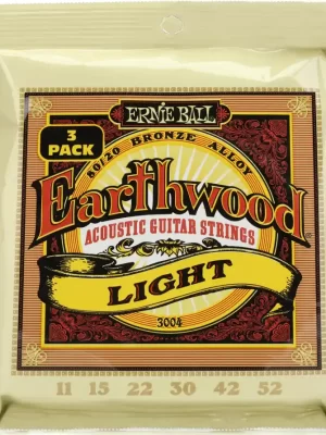 Extra Light Earthwood 80/20 Bronze Acoustic Guitar Strings 10-50 Gauge