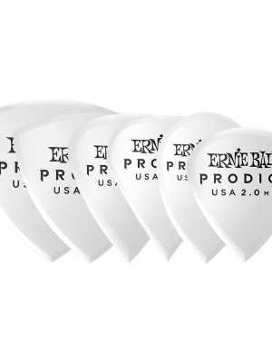 Prodigy Guitar Picks - Multipack 2.0mm White - 6 Pack