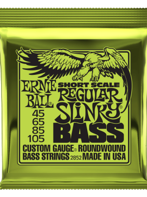 Regular Slinky Nickel Wound Short Scale Electric Bass Strings 45-105 Gauge
